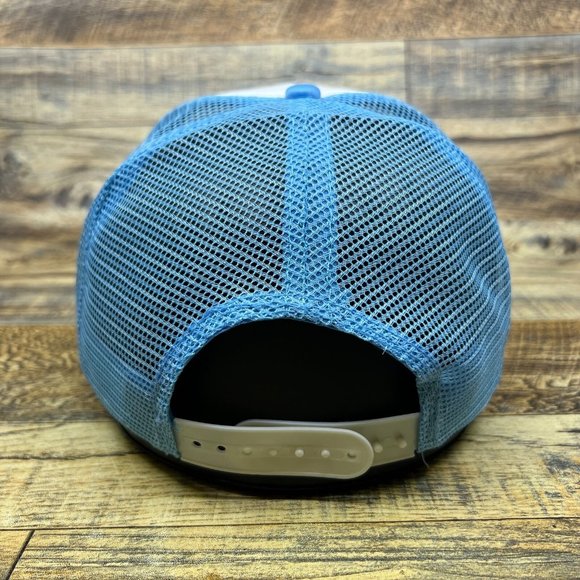 7UP Mens Trucker Hat Blue Snapback Vintage 1970s Logo Soda Retro Baseball Cap - Picture 5 of 8